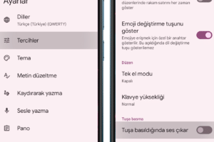 Android Klavye Sesi Kapatma Yöntemleri