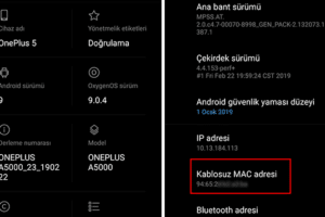 Android MAC Adresi Öğrenme