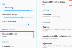 Android Rahatsız Etme Modu Nasıl Kullanılır?