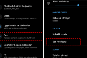 Android Telefon Kulaklık Ayarları