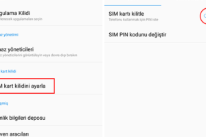 Pin Kodu Değiştirme – Android